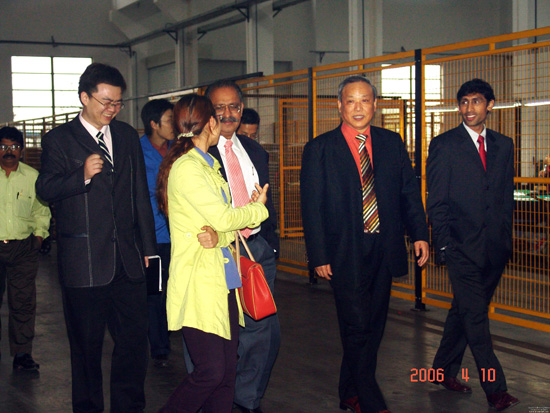 中國紡織報社長遲宗君、副主編張澤華視察我司